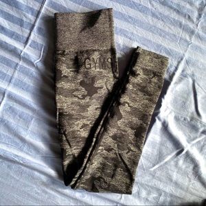 Gymshark black camo seamless leggings